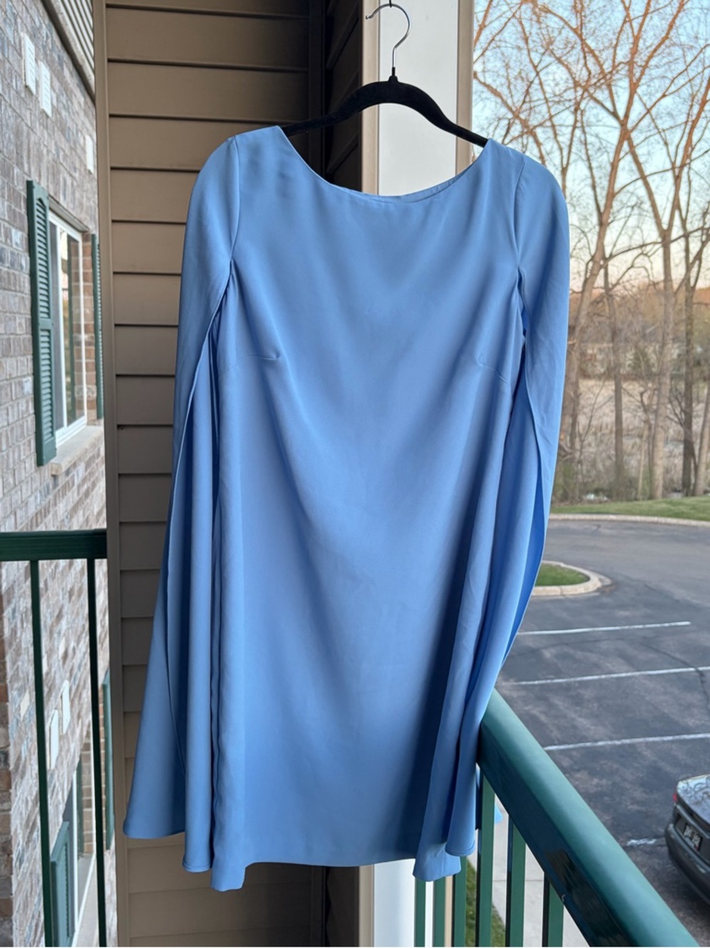 🆕✨ Lauren Ralph Lauren Blue Mini Dress Elegant Cocktail Party Bridal Size 6 - Picture 4 of 17